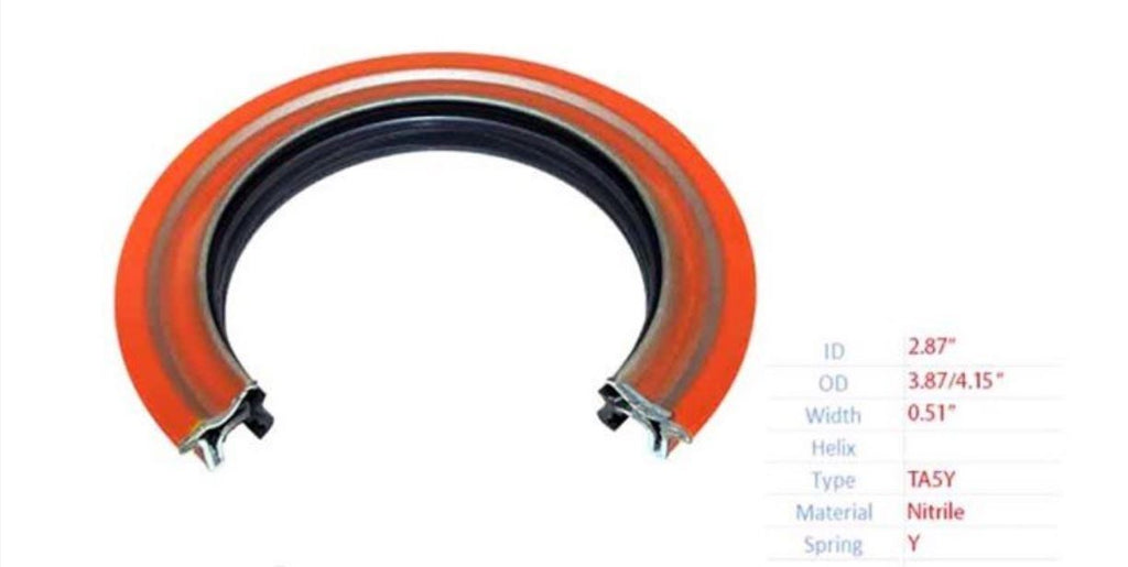 2.875x3.875x4.15x0.0510 CR28720 ( 460116N ) 47507 Oil Seal, Imperial Nitrile butadiene rubber (NBR)