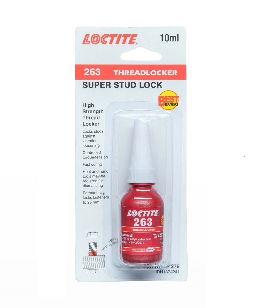 263-10ML Loctite Threadlocker - High Strength - Red - 10ml Bottle