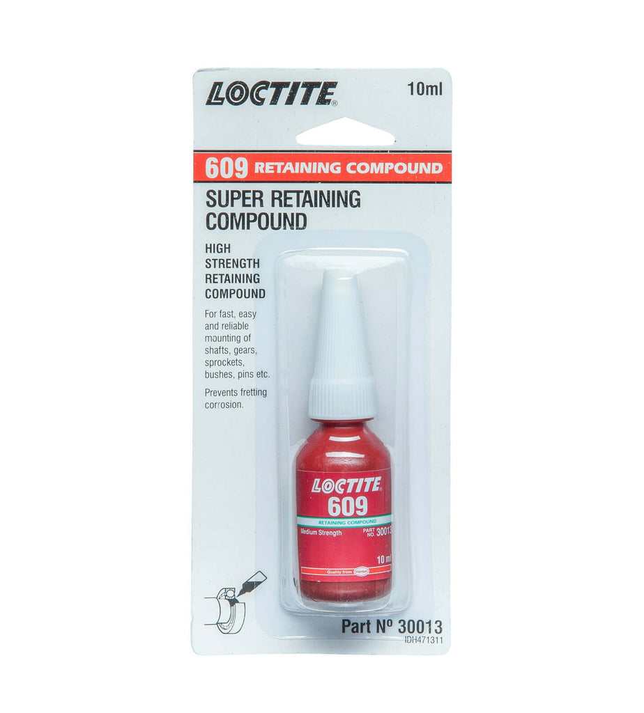 609-10ML Loctite Retaining Compound - Medium/High Strength - 10ml Bottle