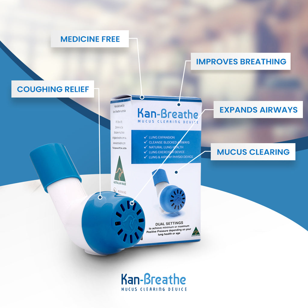 KANBREATHE Natural Lung Exerciser & Mucus Removal Device - Naturally C ...