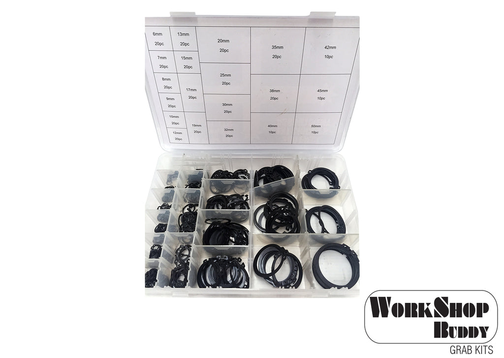 FD2015CE Work Shop Buddy 360pc External Circlip Grab Kit - (6mm - 50mm